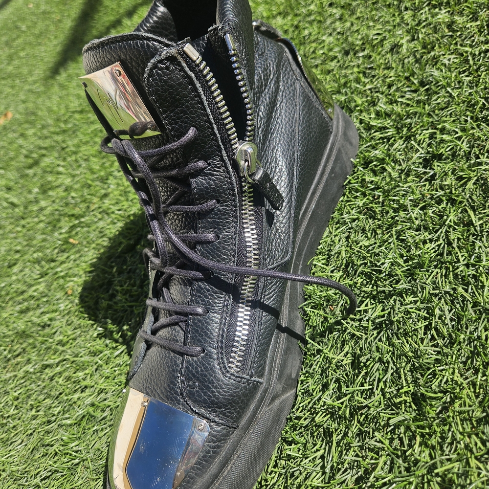 *RIGHT SHOE ONLY* Giuseppe Zanotti High-Top Sneakers (Metal Plated) Men's US 12